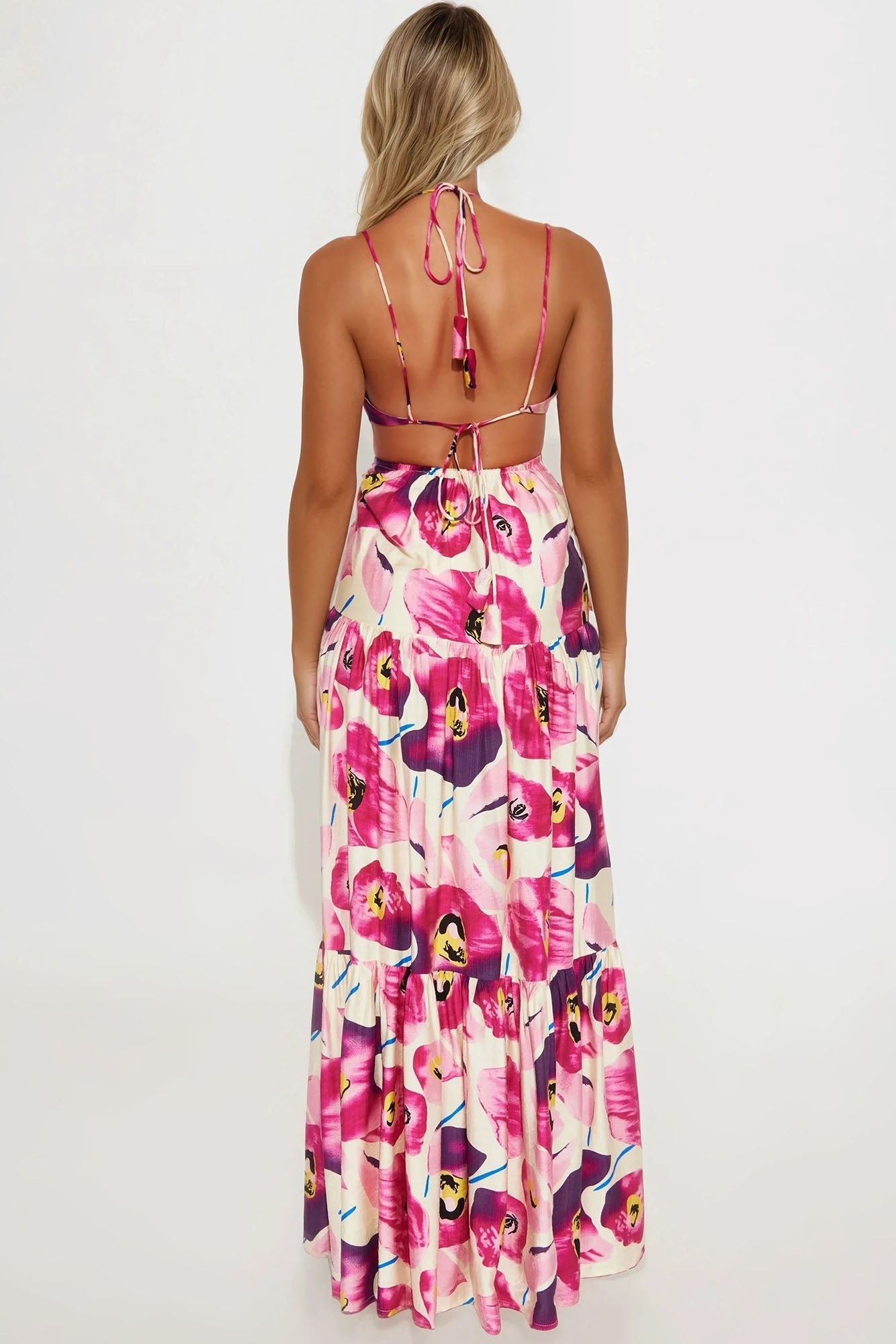 Valencia Maxi Dress - Pink/combo