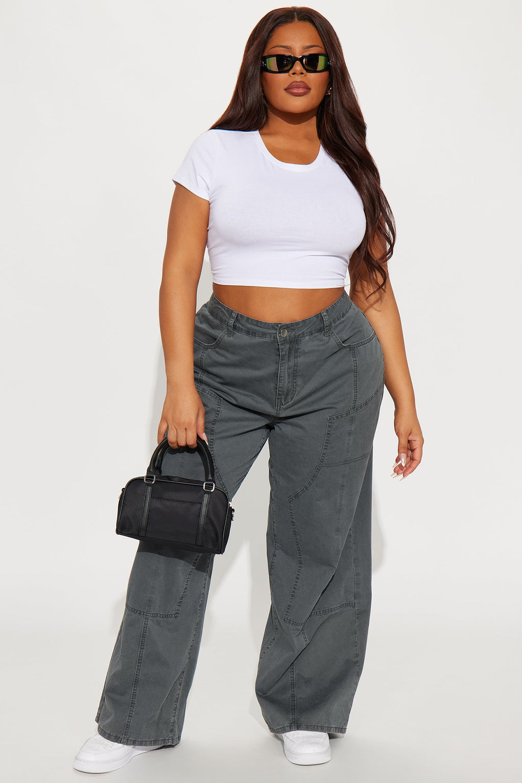 Megan Wide Leg Pant - Black