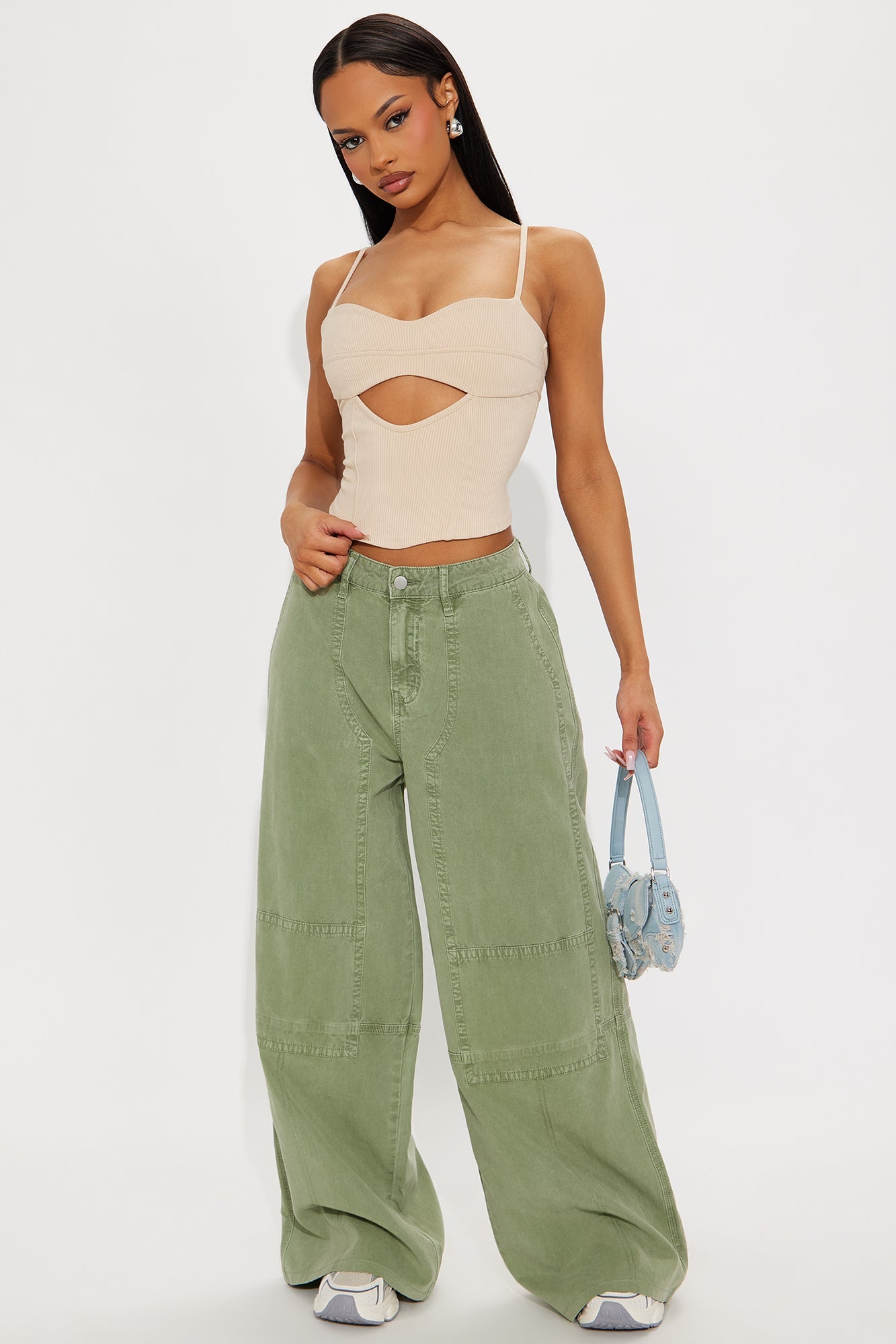 Sarbina Wide Leg Pant - Olive