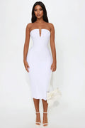Someone To You Bandage Midi Dress - White