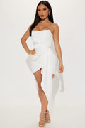 Evermore Elegance Mini Dress - White