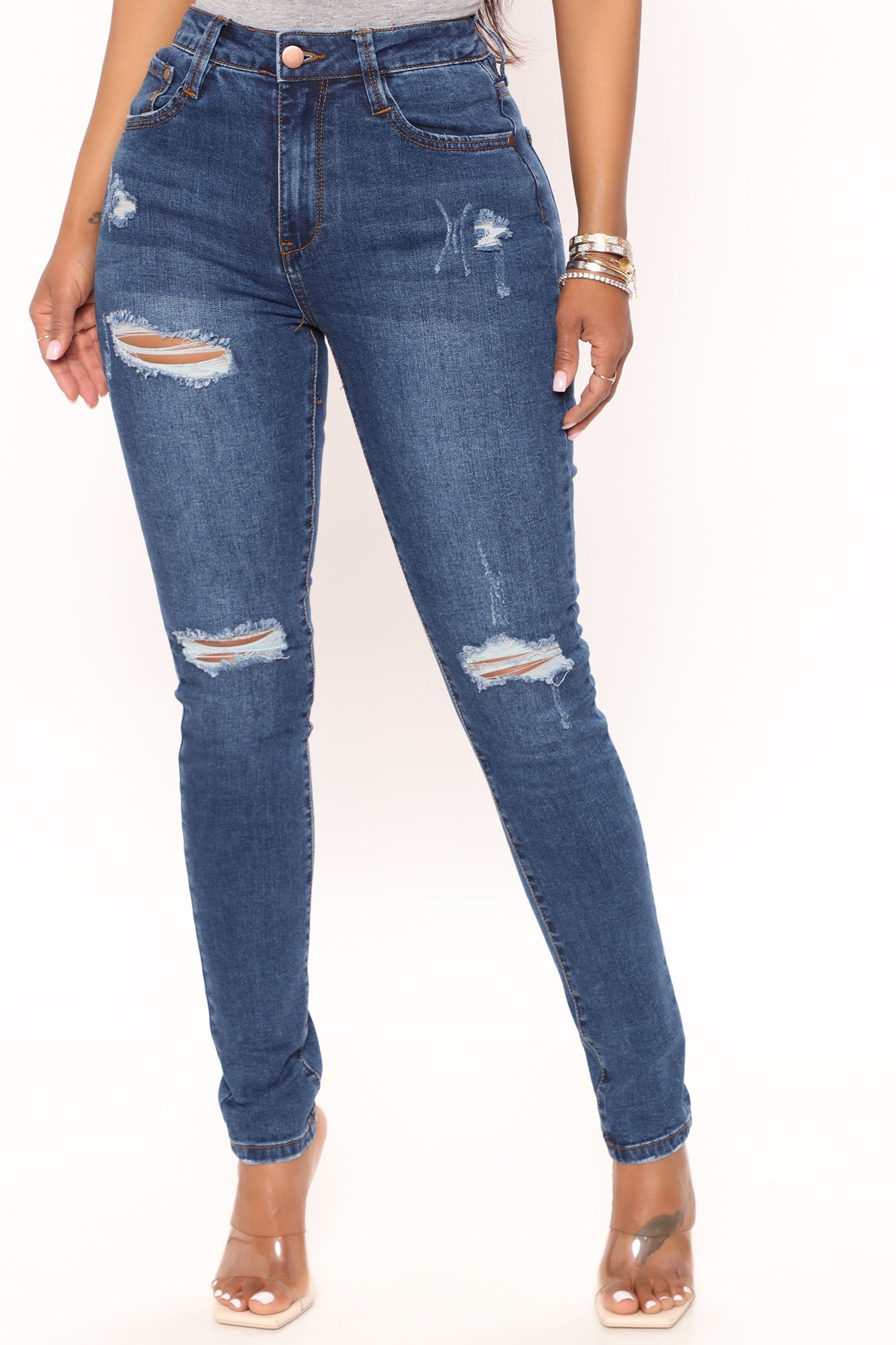 Hannah High Rise Jeans - Dark Denim