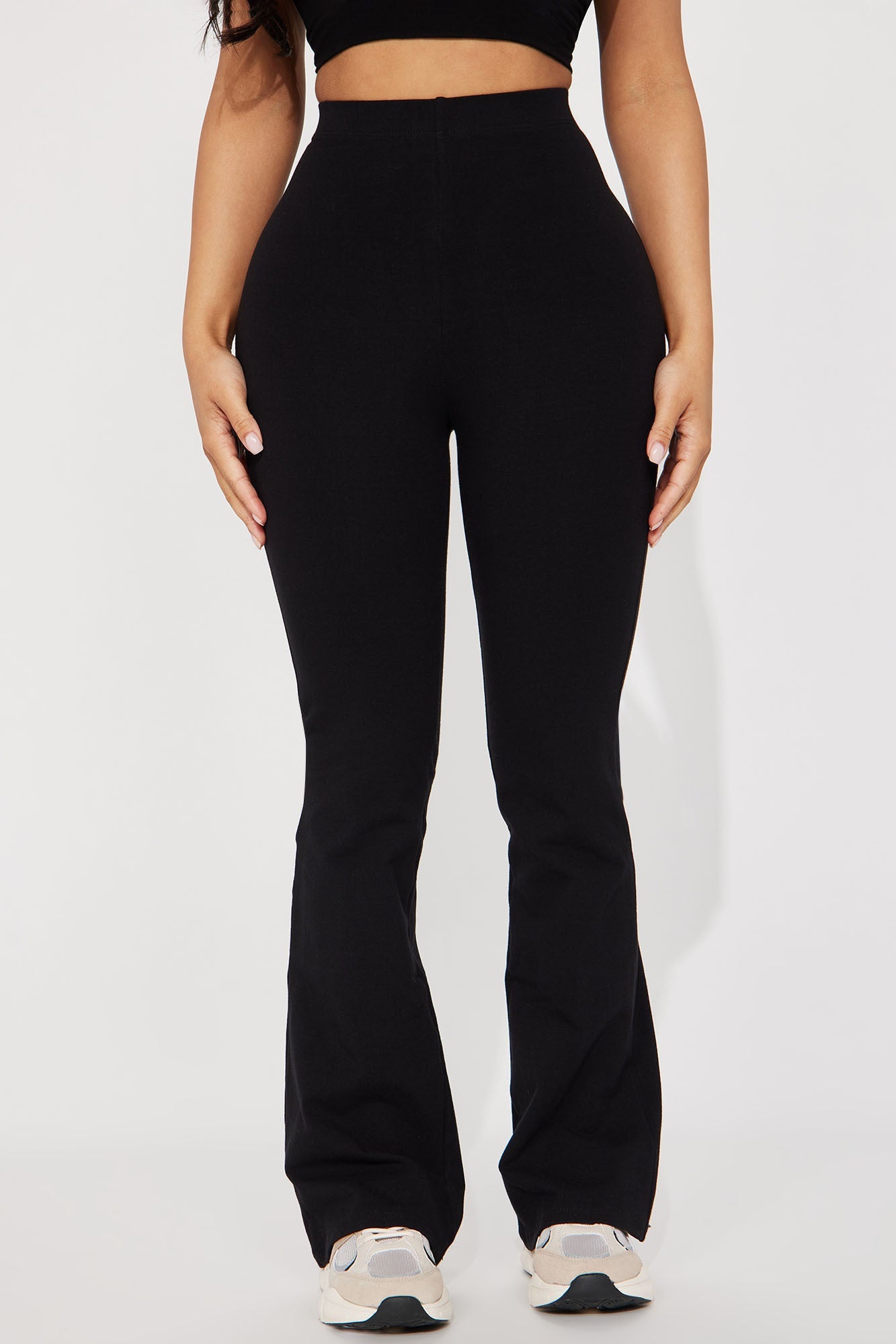 Petite Adriana Flare Pant - Black