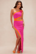 Lorenna Bandage Maxi Dress - Pink/combo