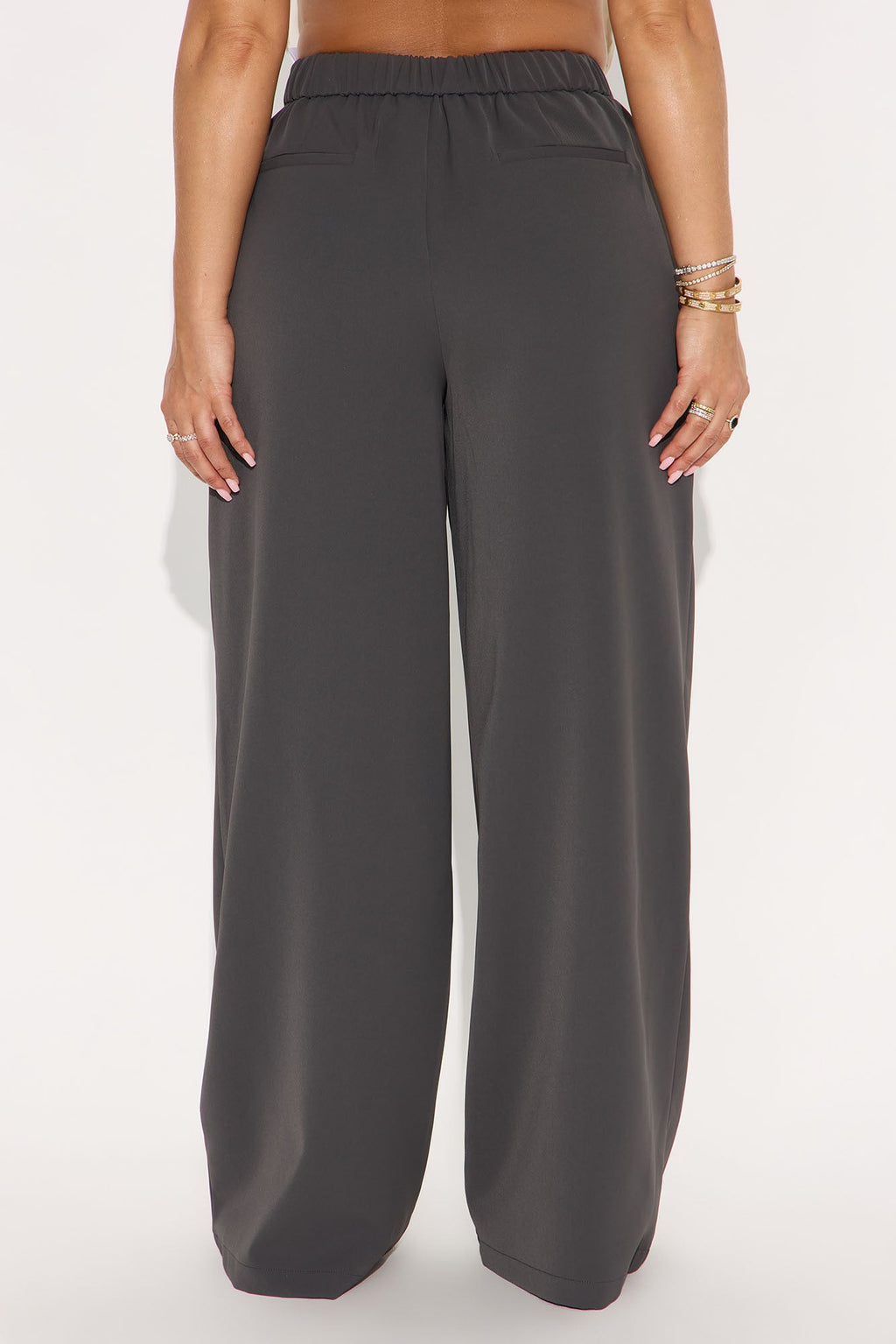Make Your Point Wide Leg Trouser - Charcoal