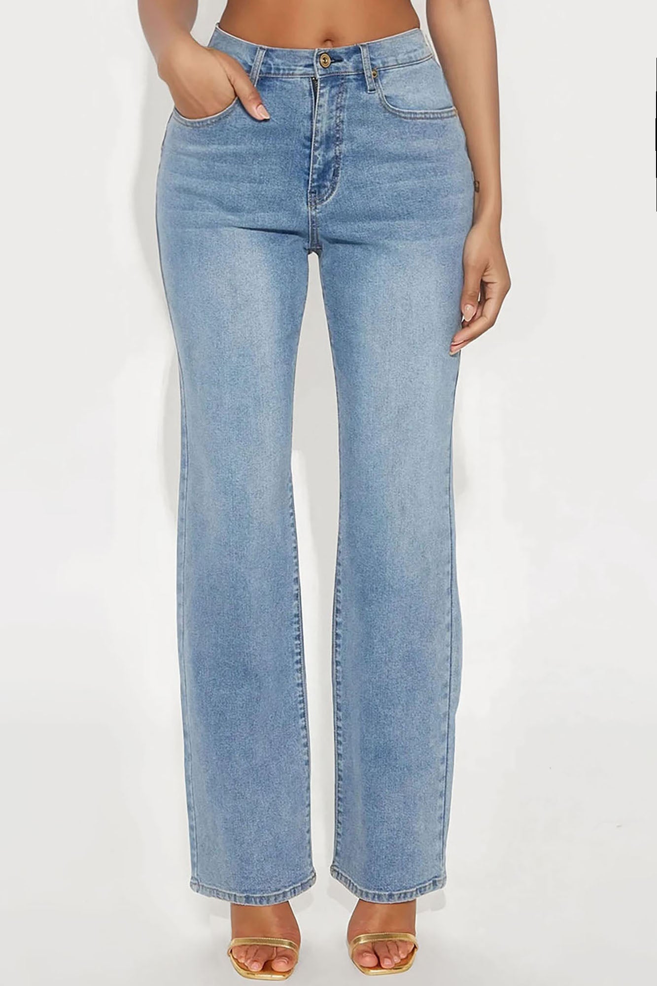 Tall Nova 90s Straight Leg Jeans - Vintage Blue Wash