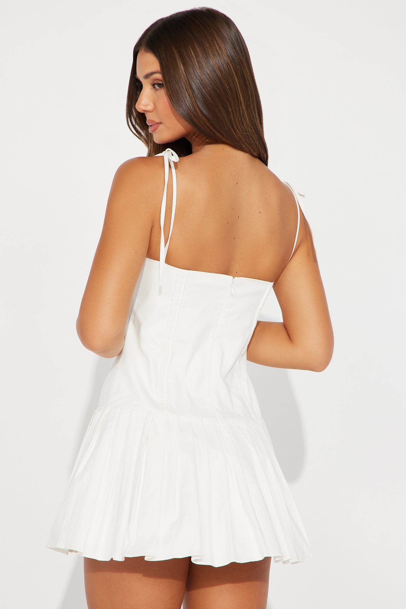 Piper Cotton Mini Dress - Off White