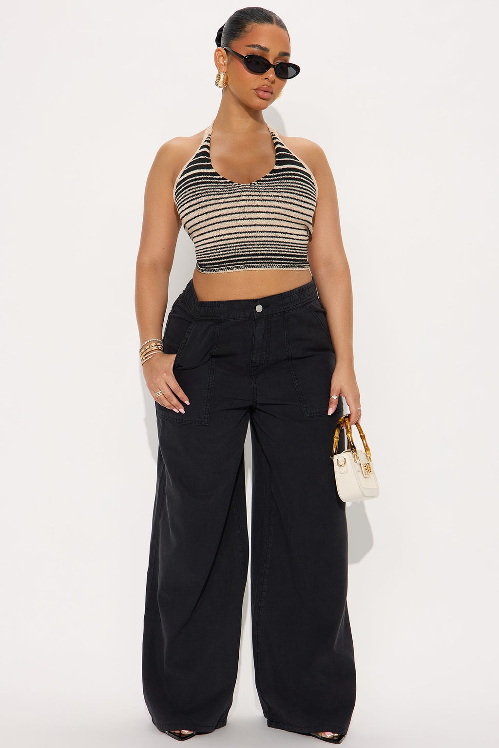 My Moment Wide Leg Pant - Black