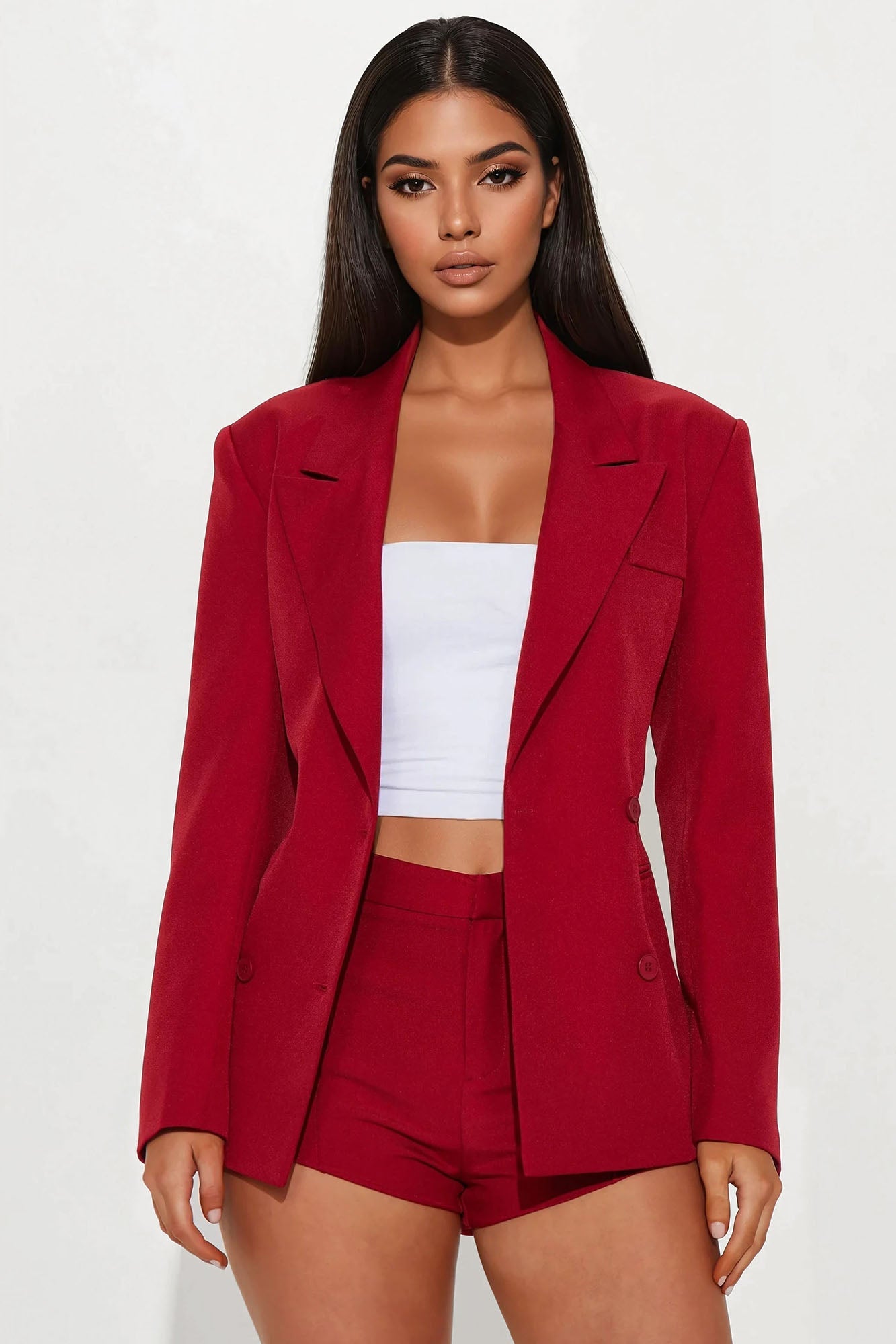 Chloe Micro Trouser Short - Red