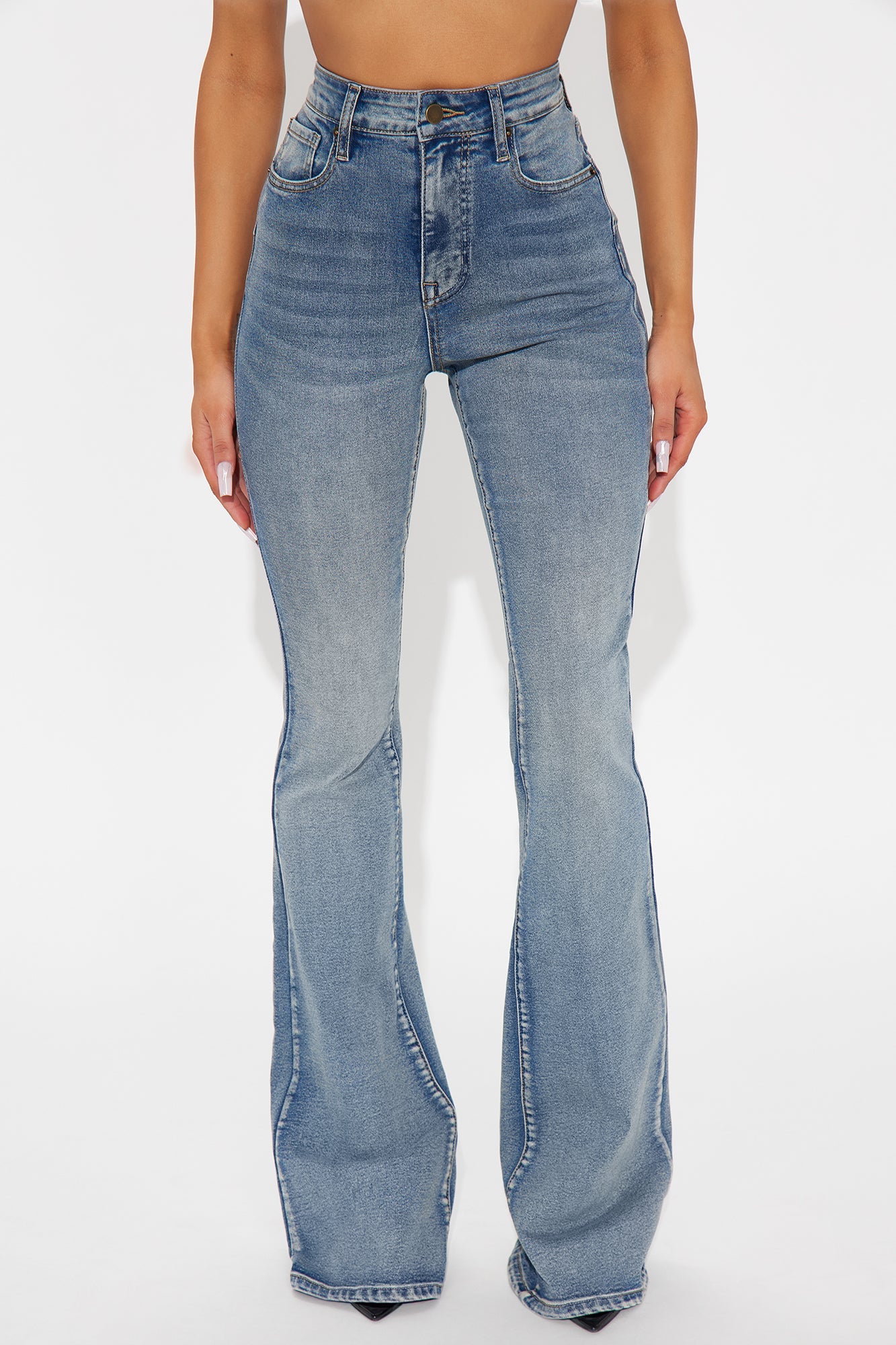 Tall Gemma Sculpting Stretch Flare Jeans - Vintage Wash