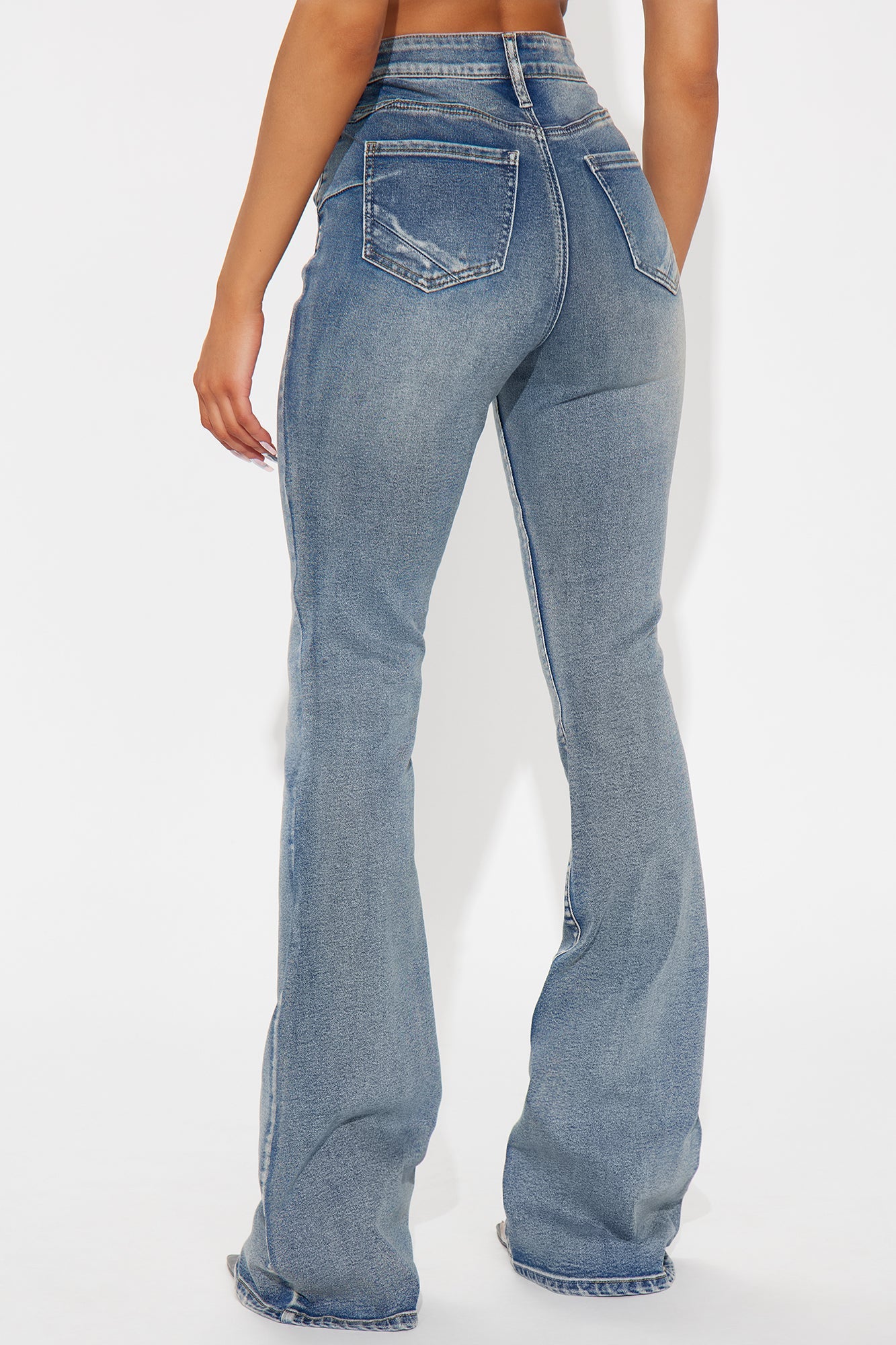 Tall Gemma Sculpting Stretch Flare Jeans - Vintage Wash