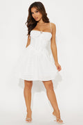 Arleta Eyelet Mini Dress - White