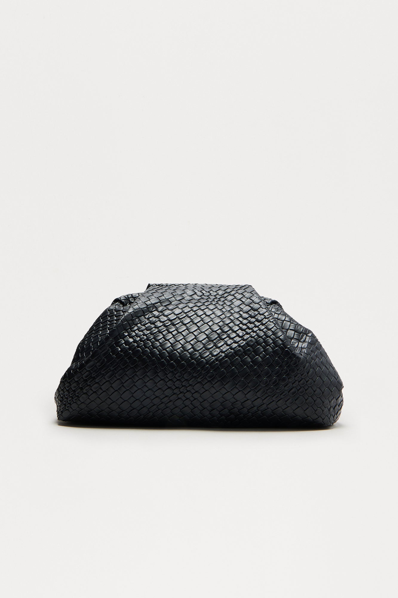 Effortless Touch Faux Leather Clutch - Black