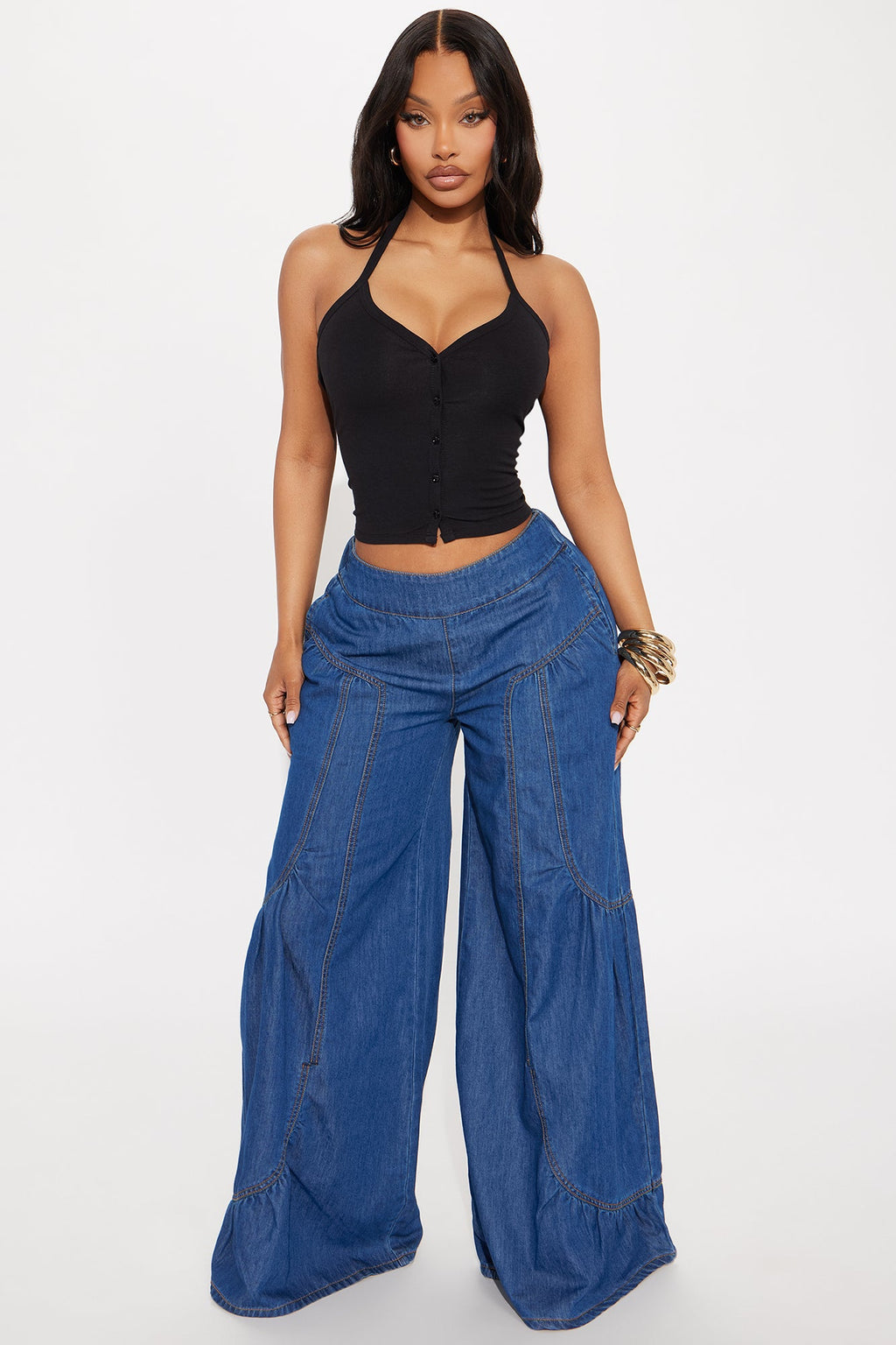 Hannah Halter Top - Black