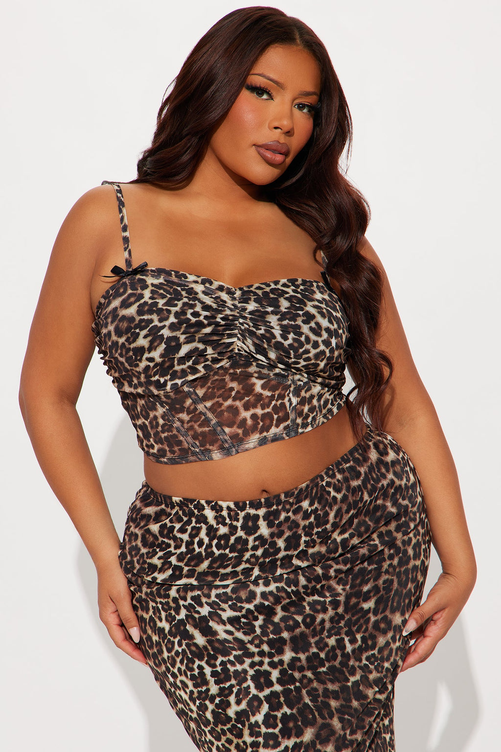 Huntress Leopard Maxi Skirt Set - Leopard