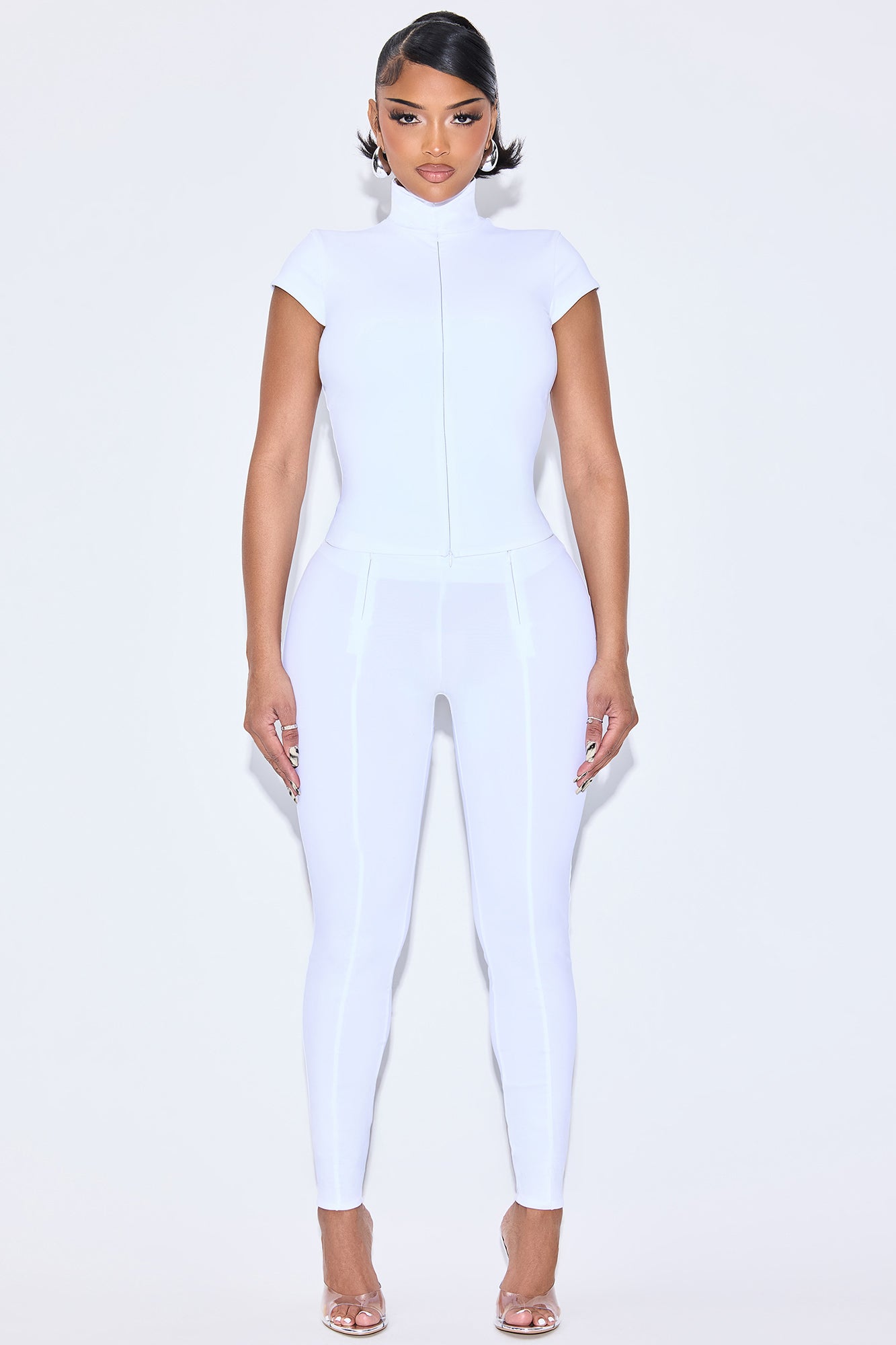 Dixie Double Lined Pant Set - Off White