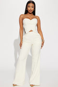 Amelia Two Piece Pant Suit - Cream