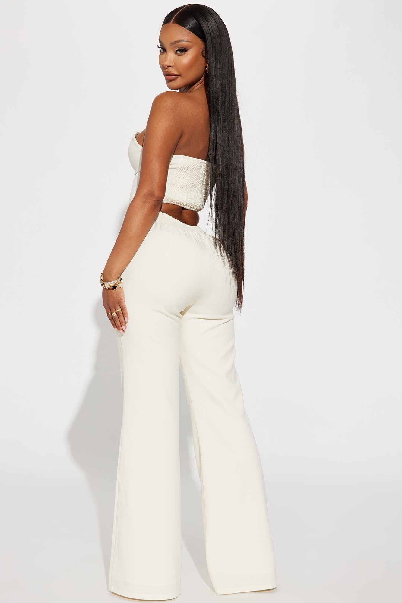 Amelia Two Piece Pant Suit - Cream
