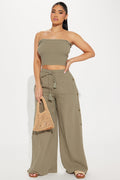 Main Character Pant Set - Olive