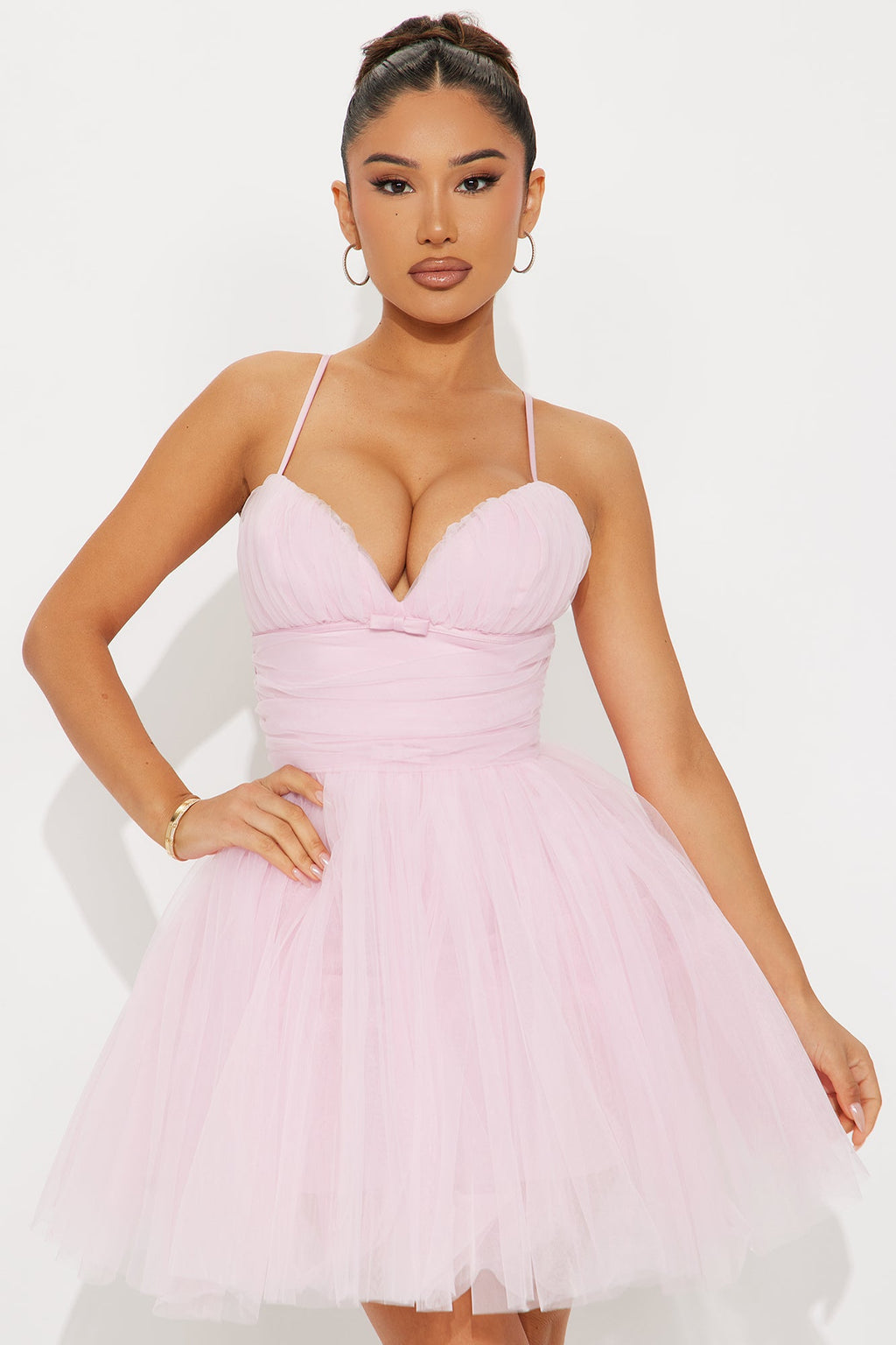 Dream Come True Tulle Mini Dress - Pink