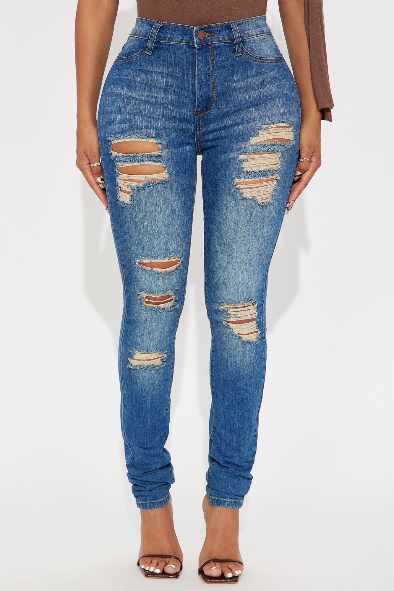 Tall Tough It Up Stretch Skinny Jeans - Dark Wash