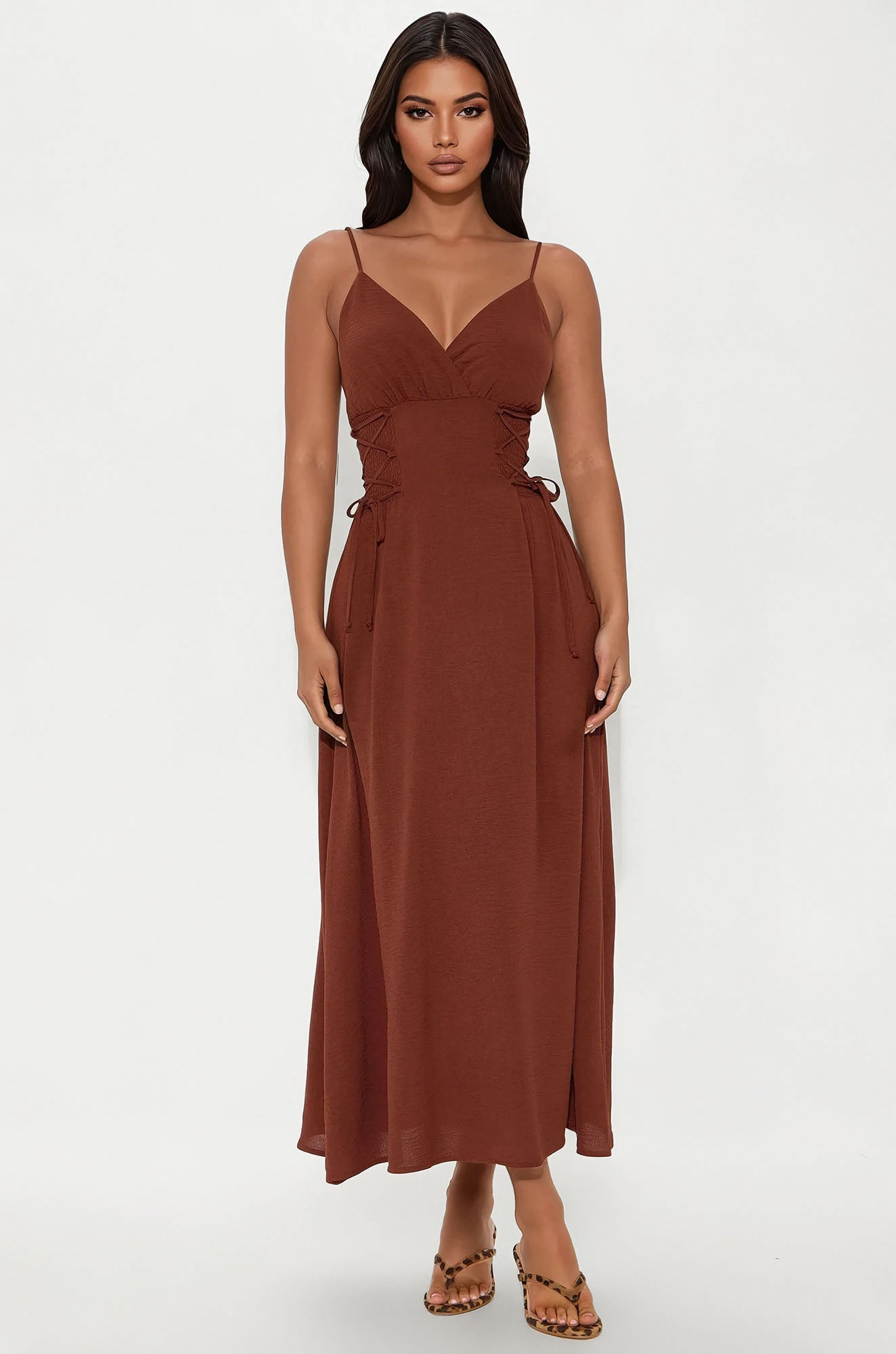 Laura Airflow Maxi Dress - Chocolate