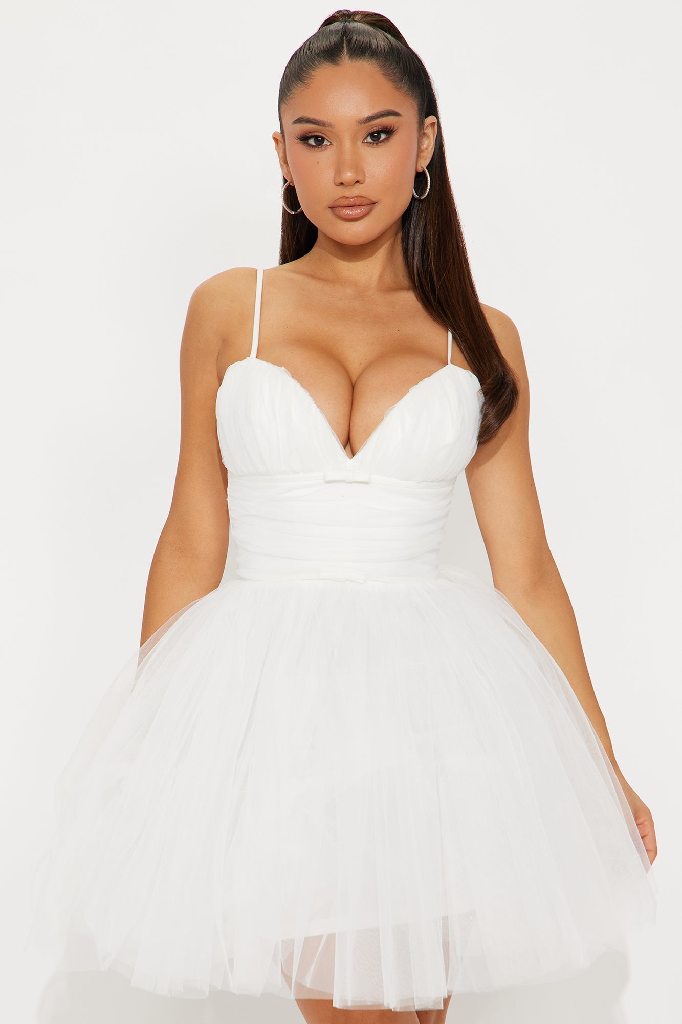 Dream Come True Tulle Mini Dress - Off White