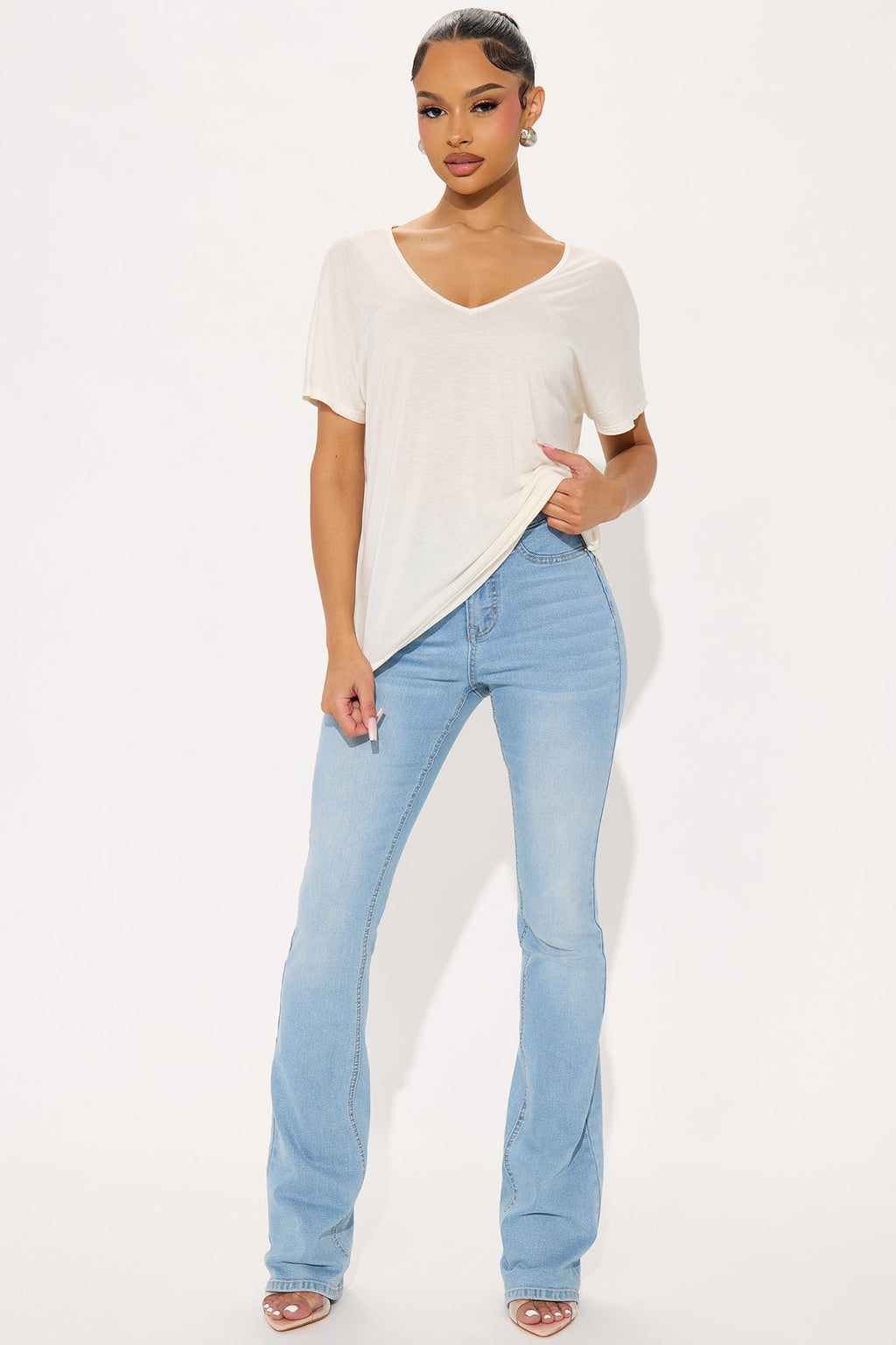 Tall Mesa Booty Lifting Stretch Bootcut Jeans - Light Wash