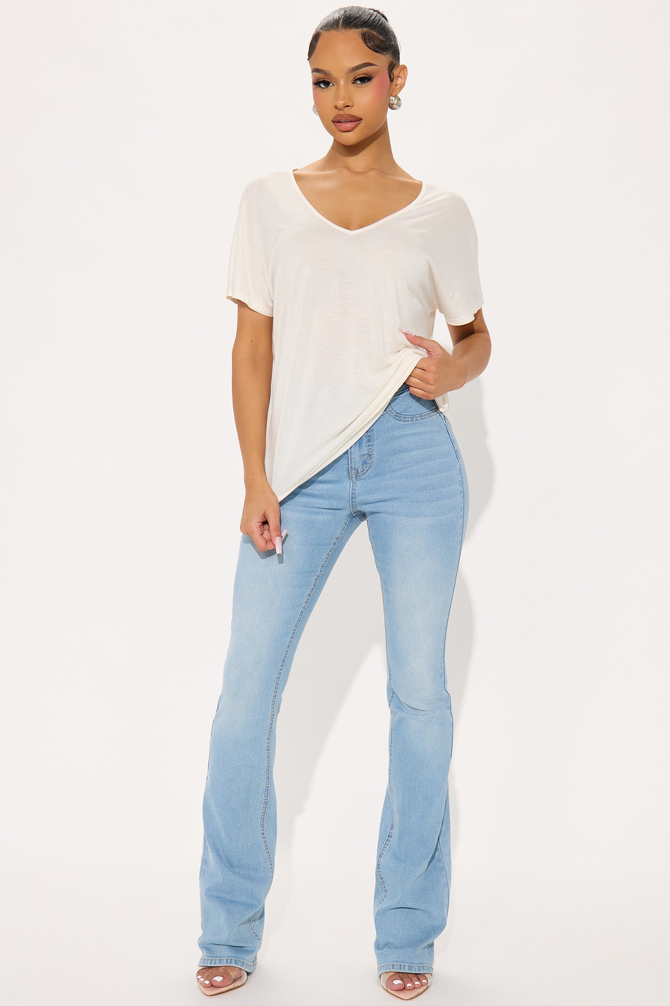 Tall Mesa Booty Lifting Stretch Bootcut Jeans - Light Wash