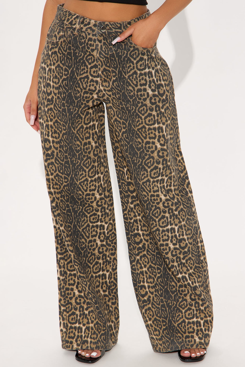 Sweet Darling Leopard Pant - Brown/combo