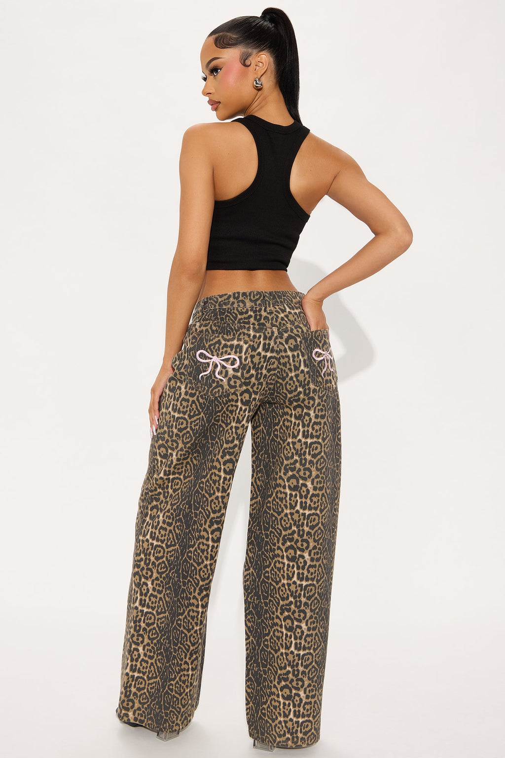 Sweet Darling Leopard Pant - Brown/combo