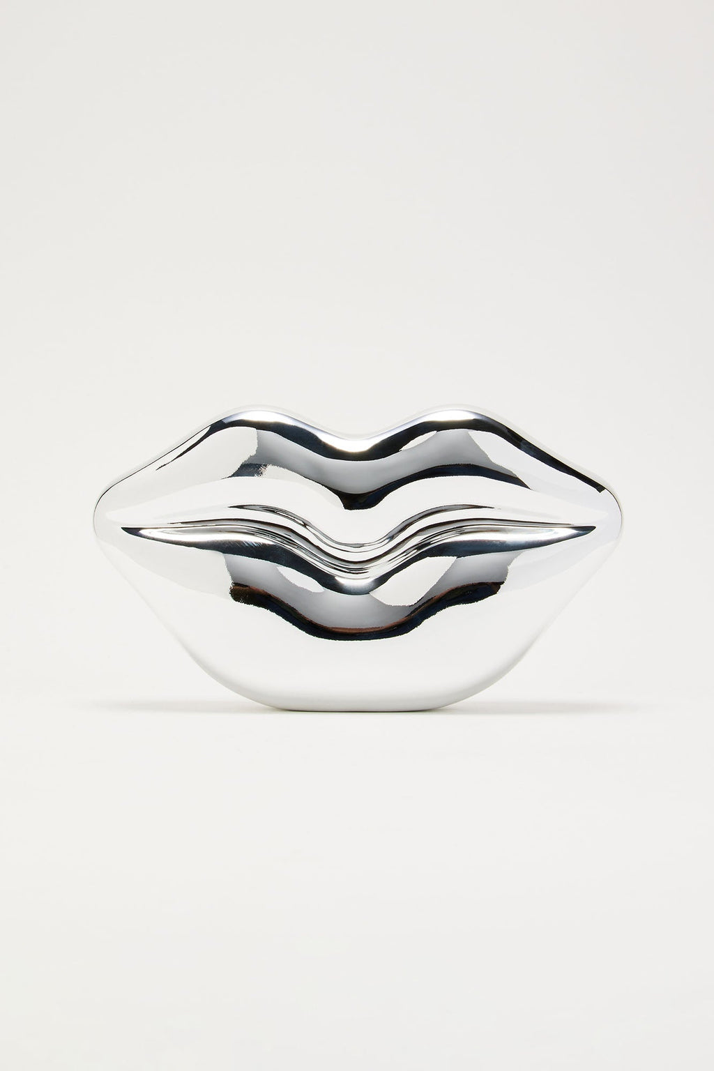 Kiss Me Clutch - Silver