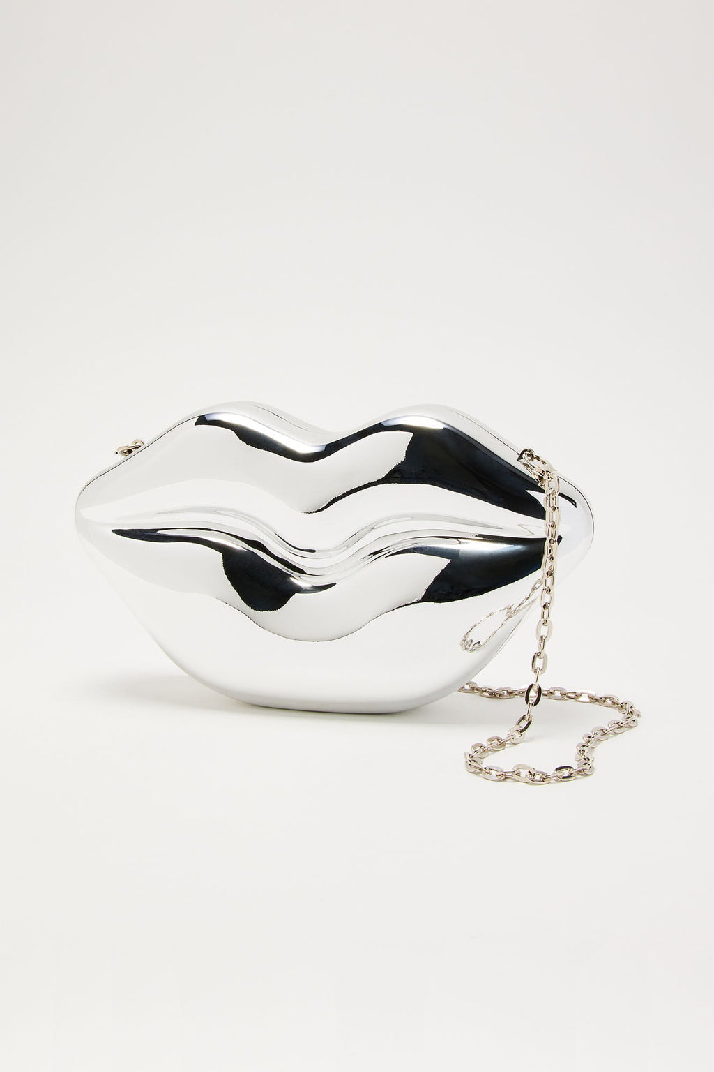 Kiss Me Clutch - Silver