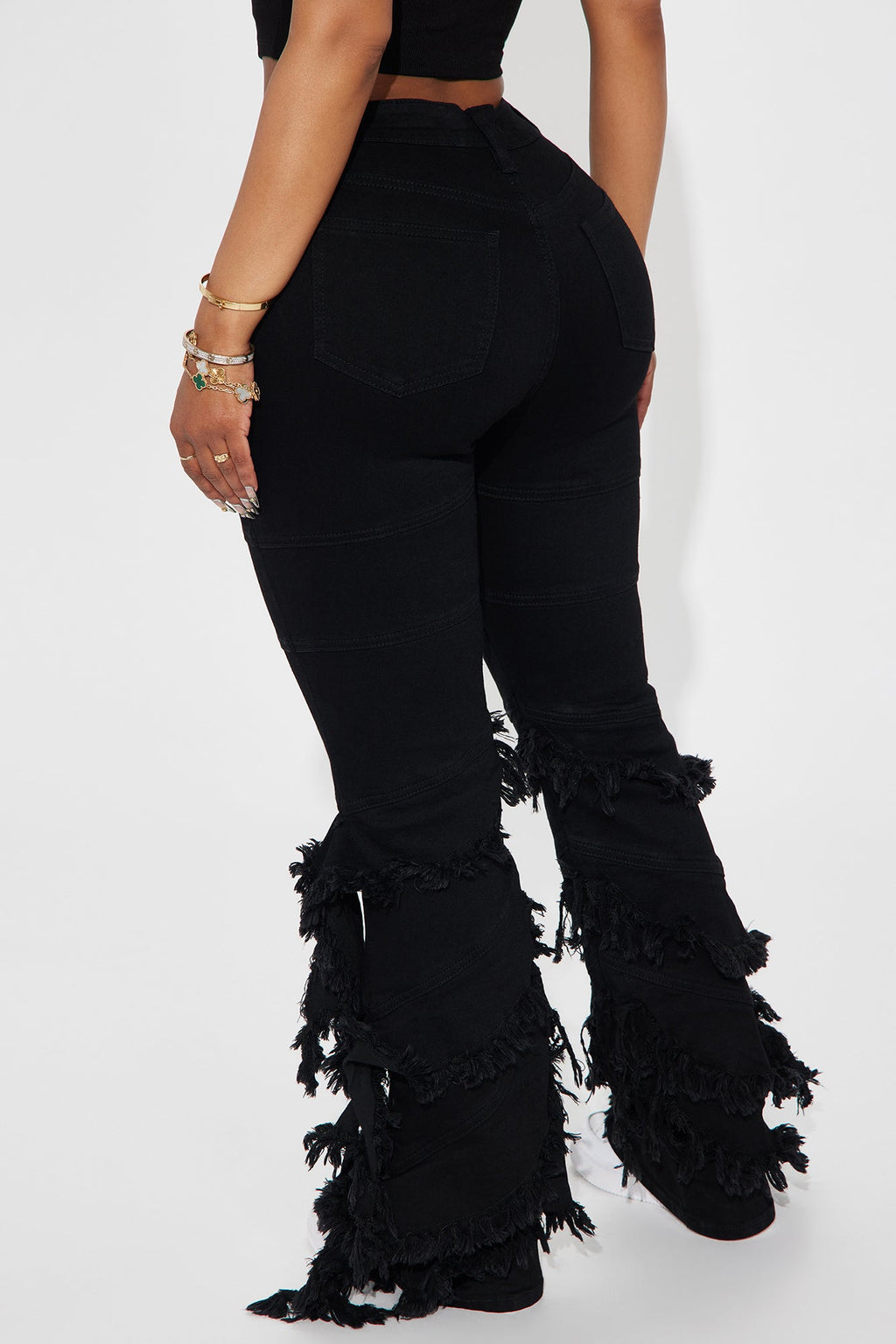 Making A Connection Stretch Bootcut Jeans - Black