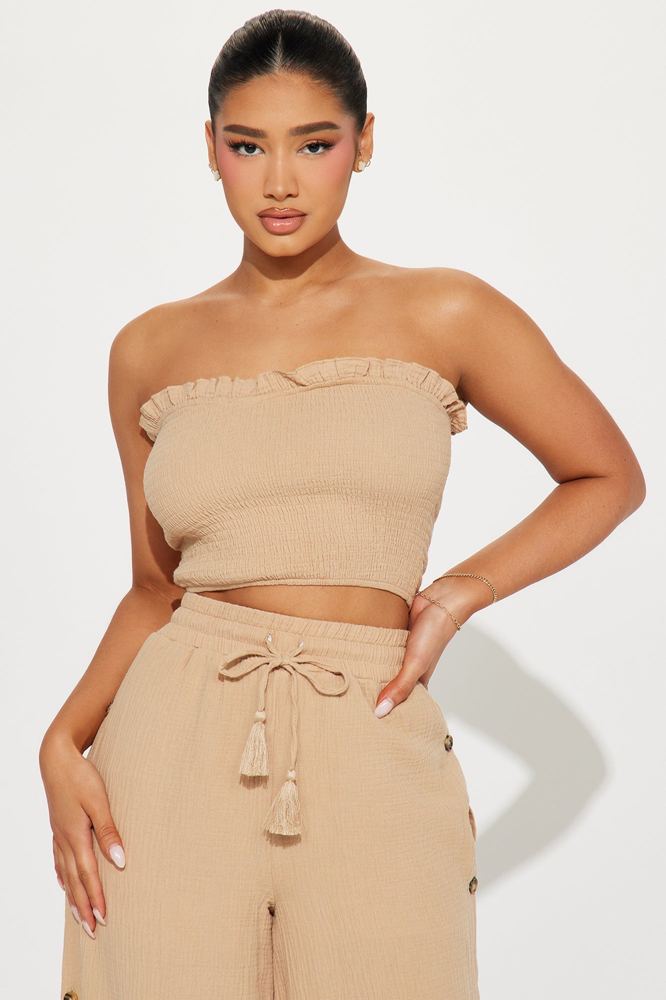 Main Character Pant Set - Taupe