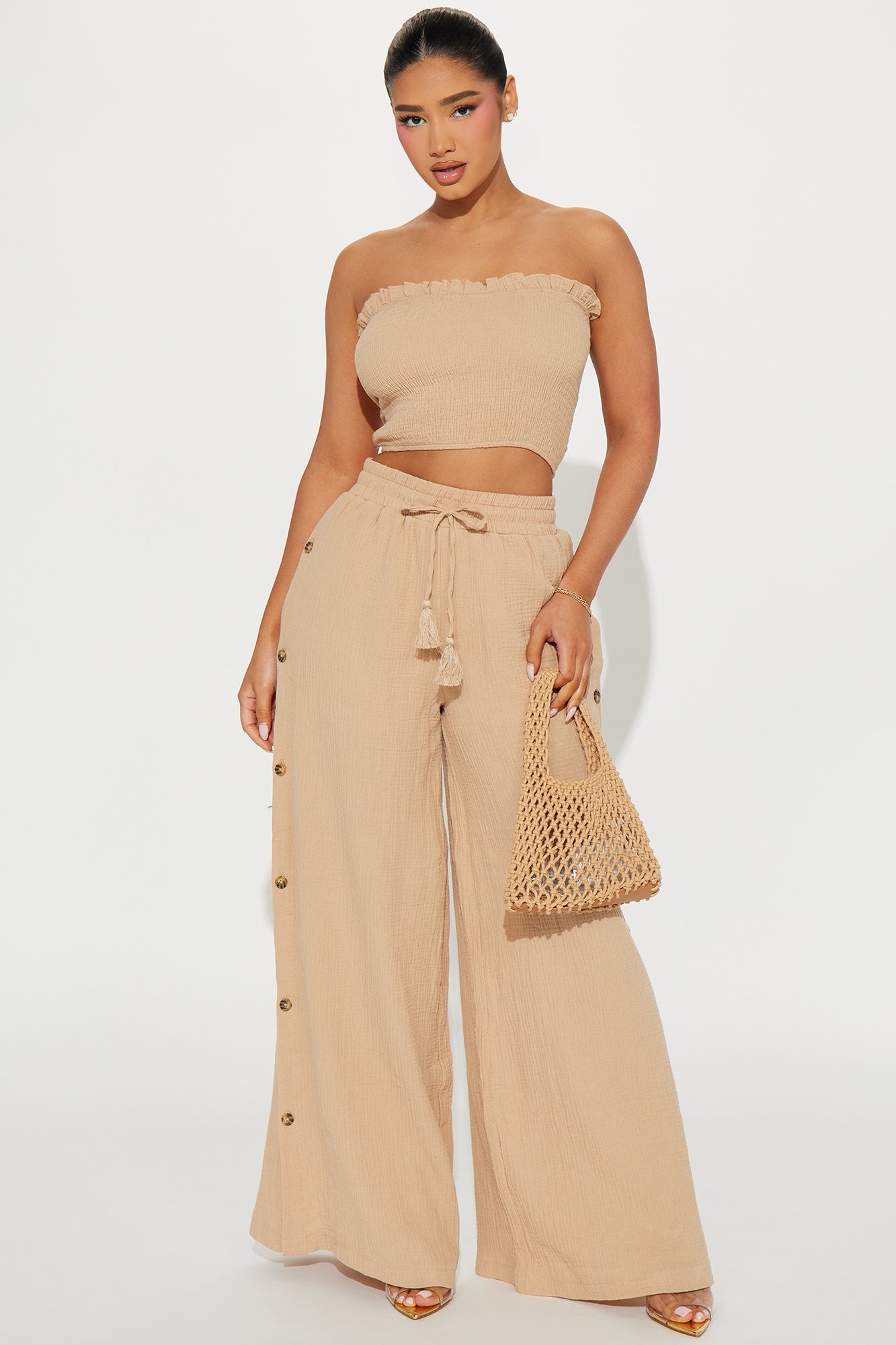 Main Character Pant Set - Taupe