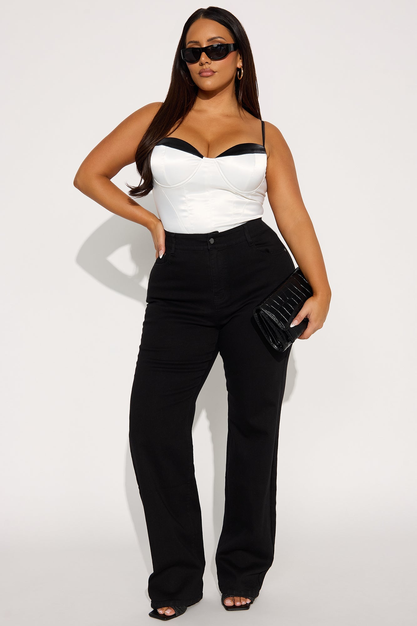 Tall Simply Basic Stretch Straight Jeans - Black