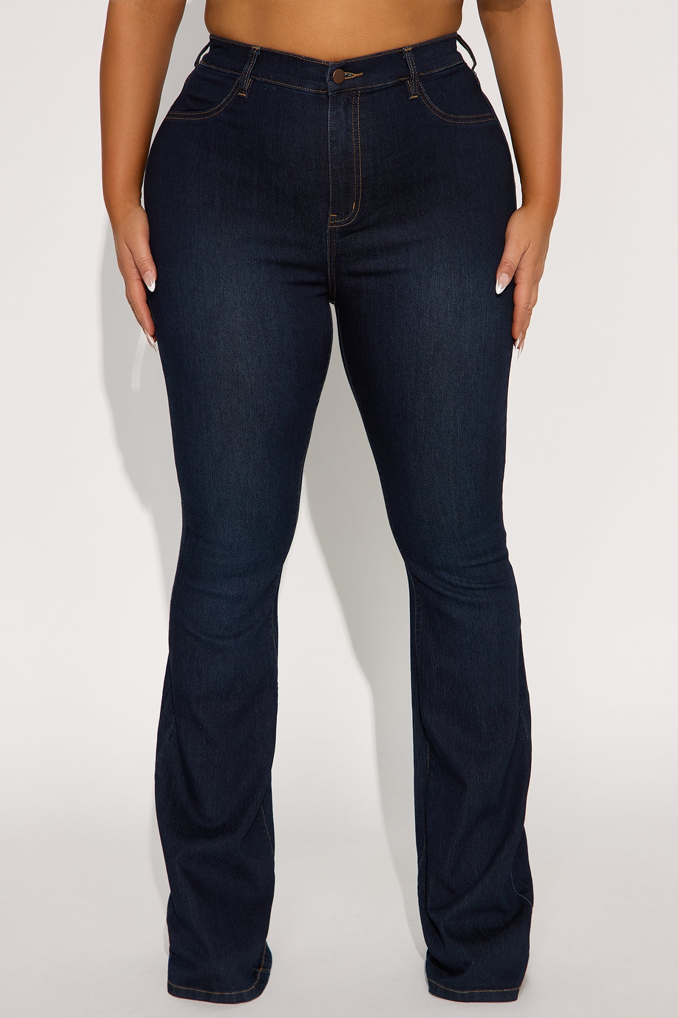 Tall Deep In My Soul Flare Jeans - Dark Denim
