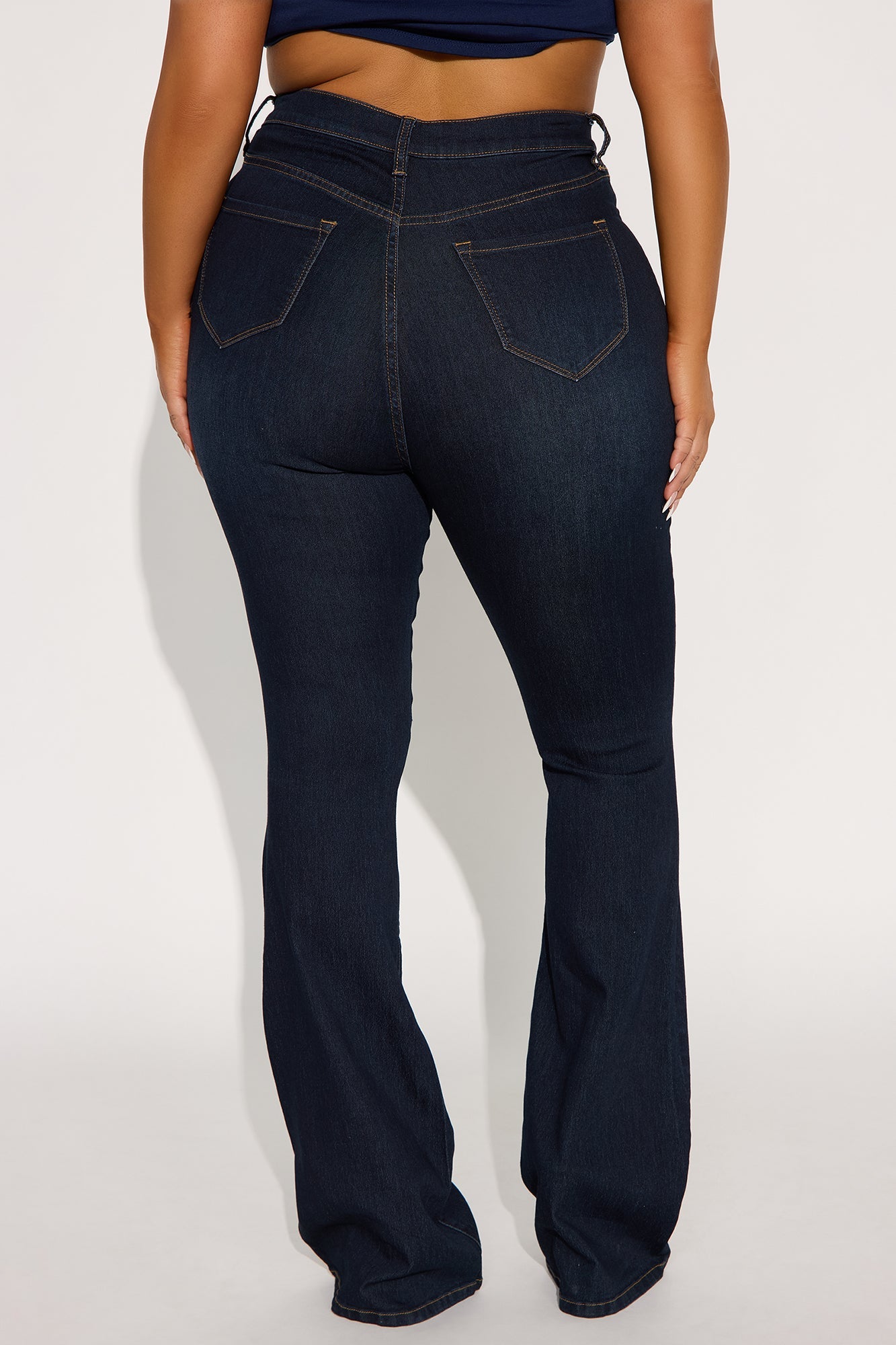 Tall Deep In My Soul Flare Jeans - Dark Denim