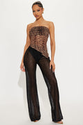 Concert Season Lace Flare Pant - Black
