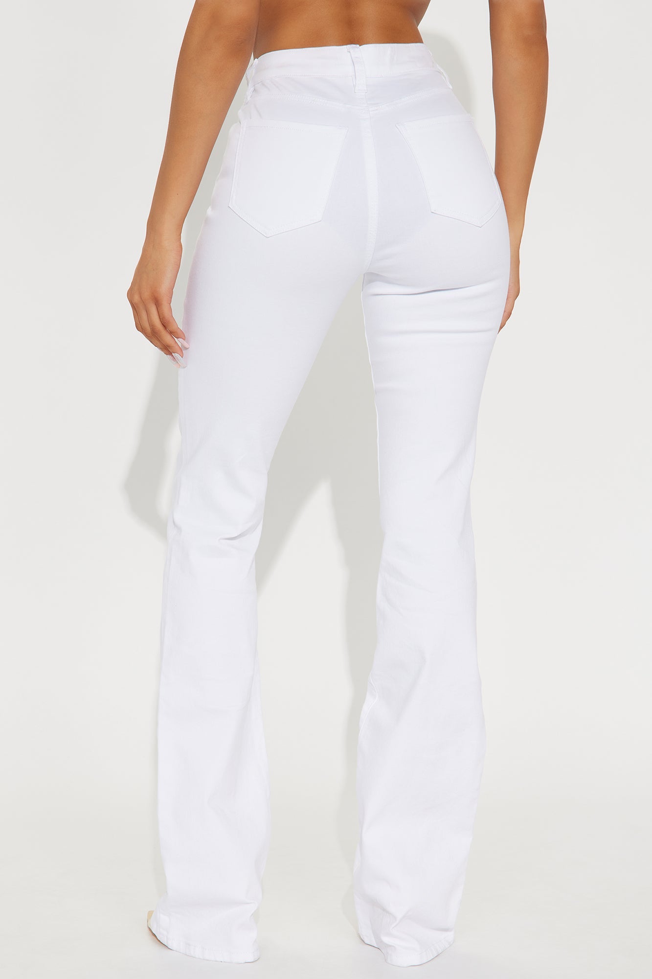 Tall Summer Skies Stretch Bootcut Jeans - White