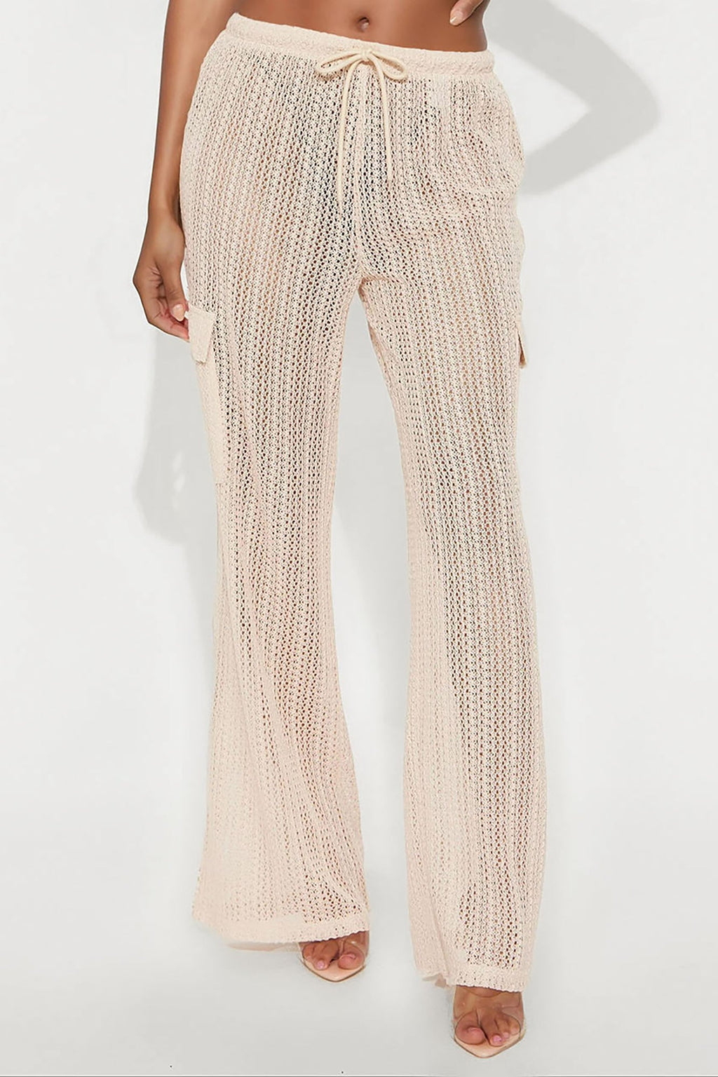 Fun Times Crochet Wide Leg Pant - Cream