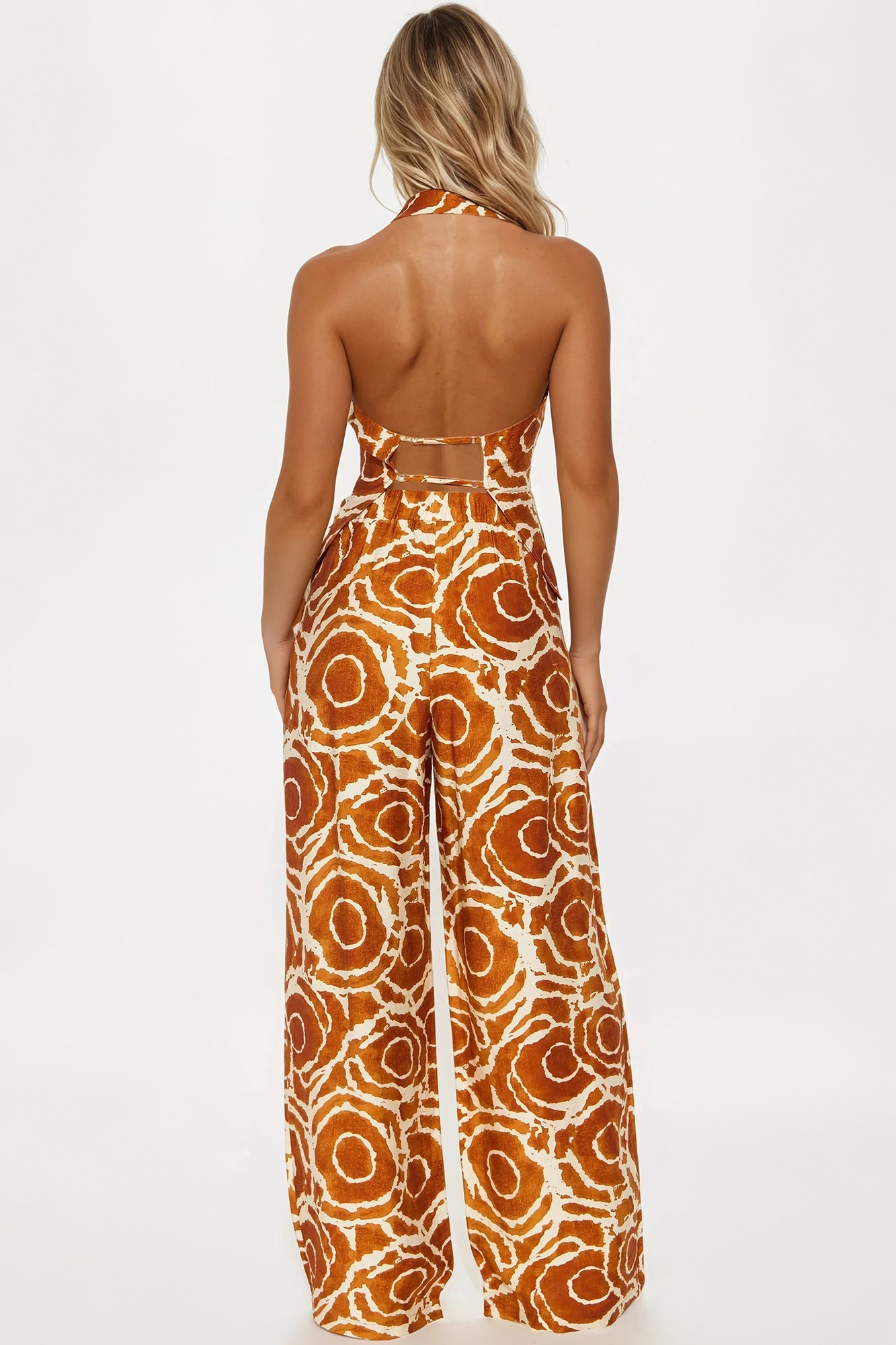 Iconic Summers Linen Pant Set - Rust