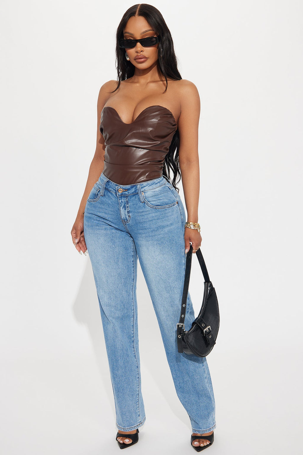 Leaving You Behind Stretch Straight Leg Jeans - Medium Wash