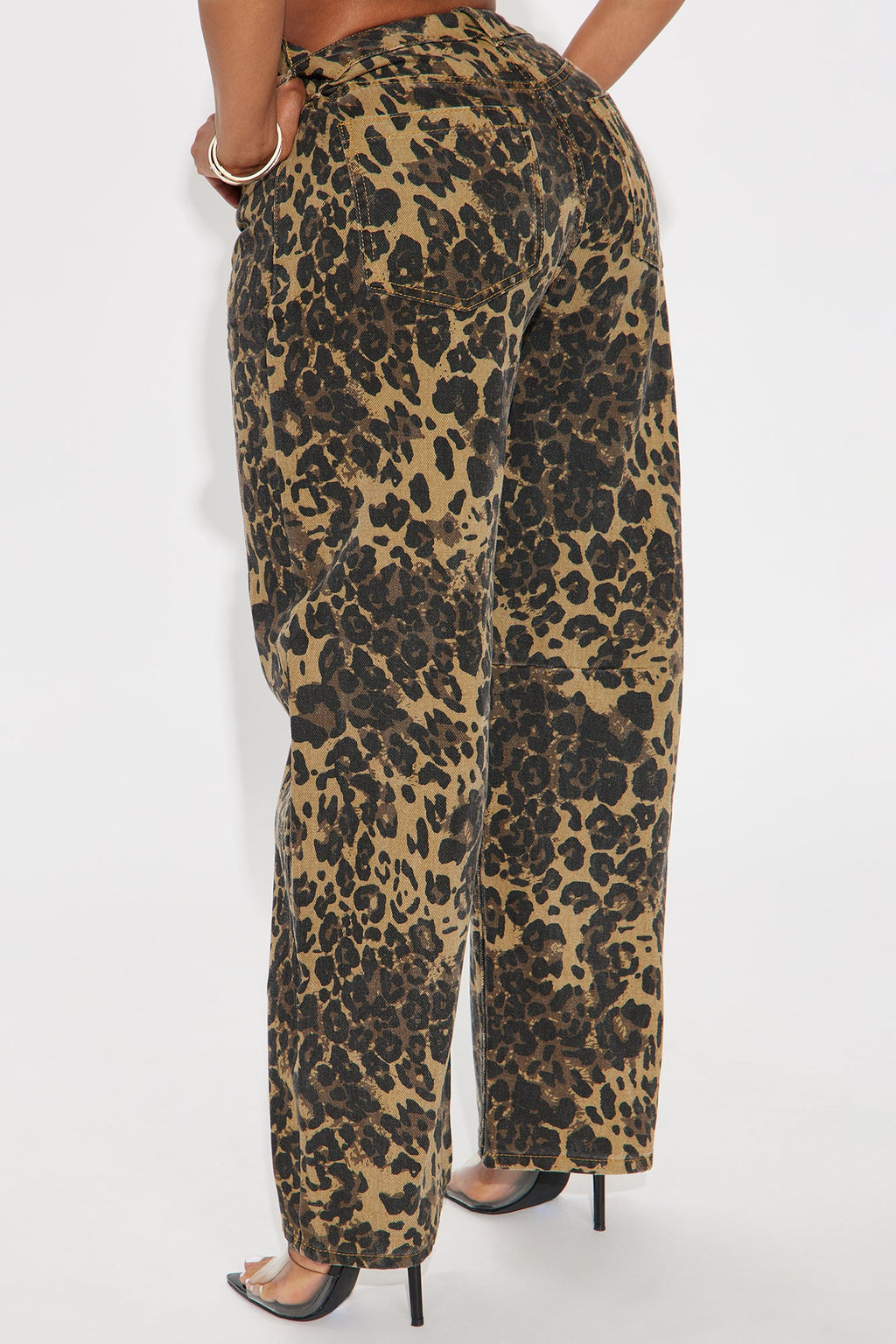 Give You The Best Leopard Barrel Pant - Brown/combo