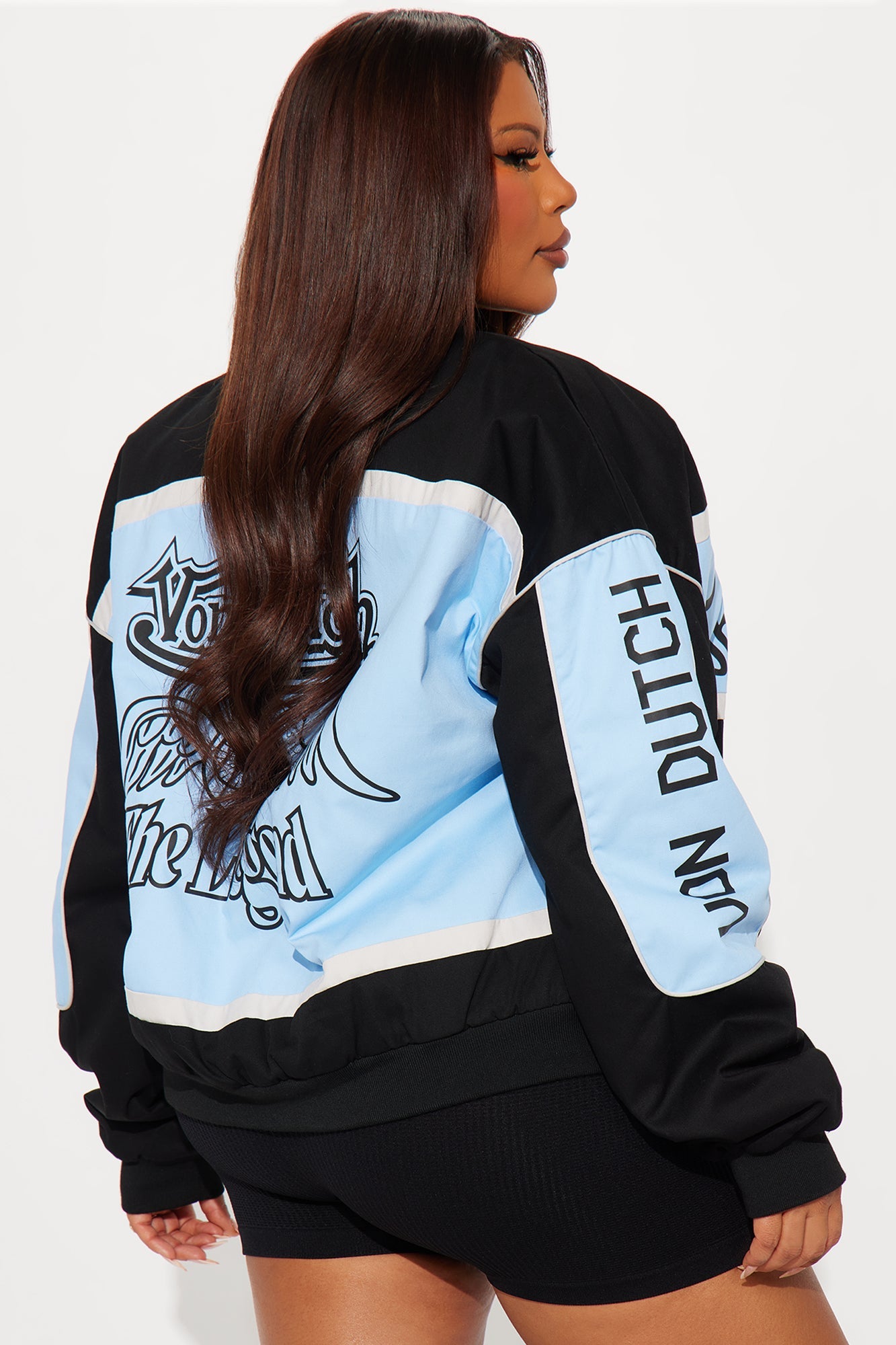 Von Dutch The Legend Moto Jacket - Black/Blue