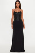 Kamila Bandage Maxi Gown - Black