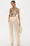 Concert Season Lace Flare Pant - Cream