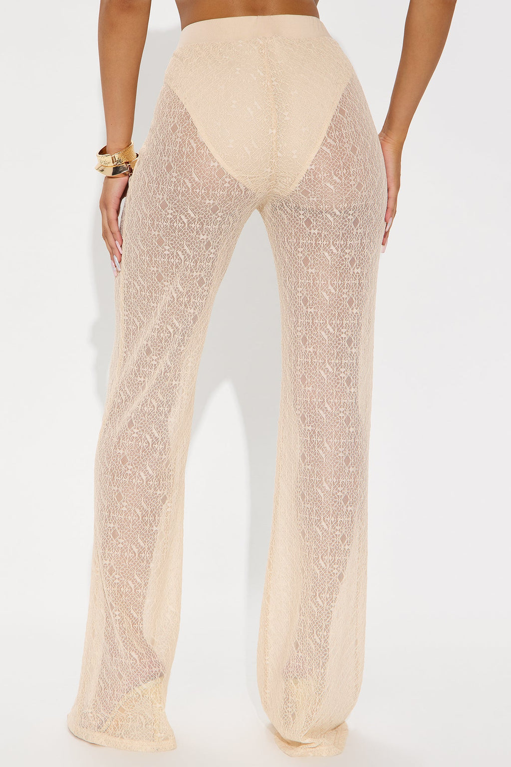 Concert Season Lace Flare Pant - Cream