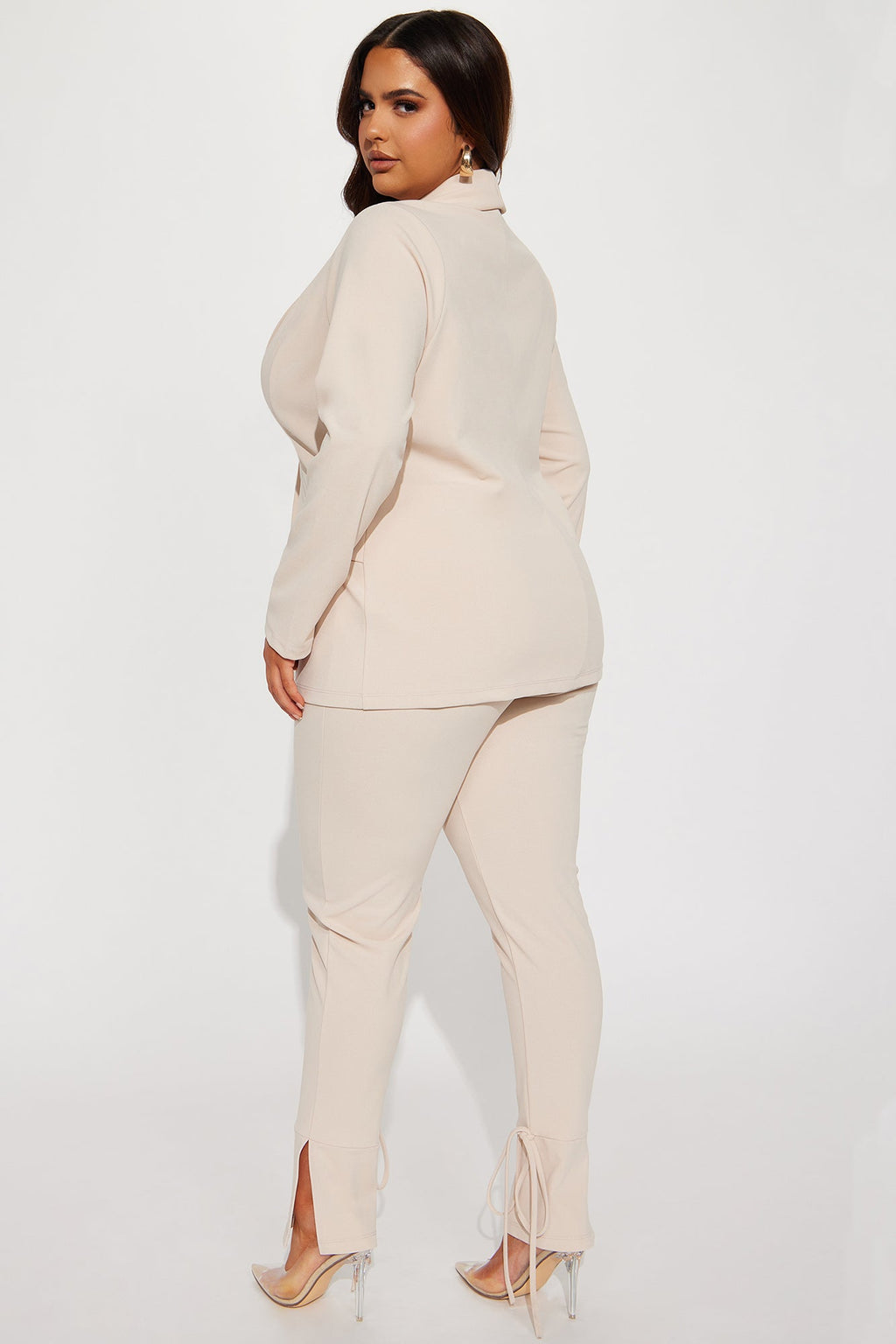 Head Of The Table Pant Suit - Taupe